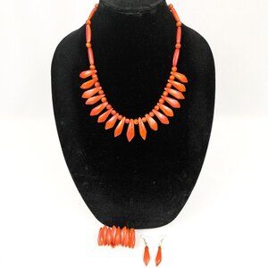 Handmade Tagua Nut Necklace, Bracelet & Earring Set